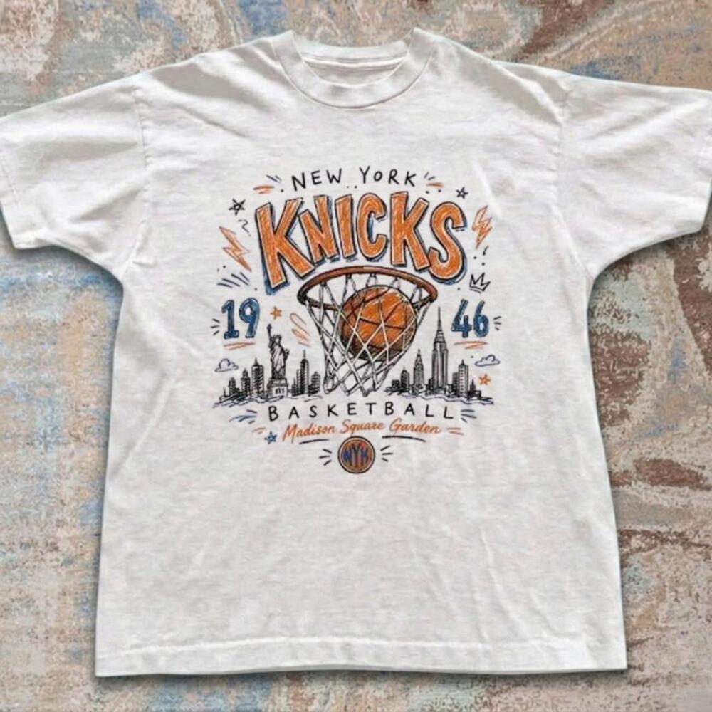 York Knicks White T-Shirt